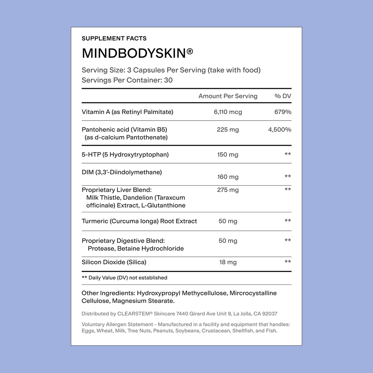 Nutrition information